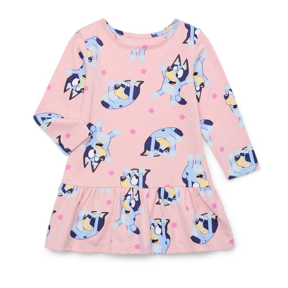 BLUEY BABY GIRL Dress SIZE 12 MONTHS Pink NEW